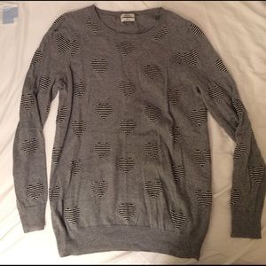 Madewell heartstripe sweater