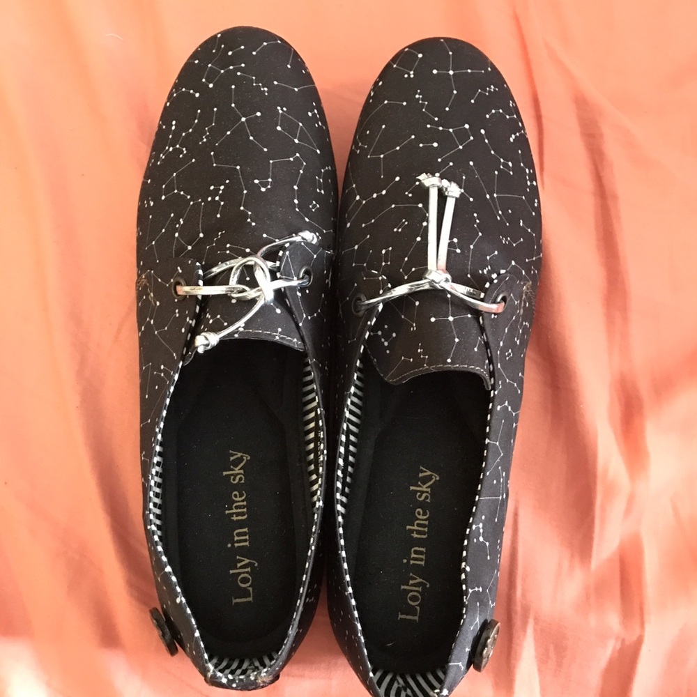 Adorable constellation shoes from Modcloth
