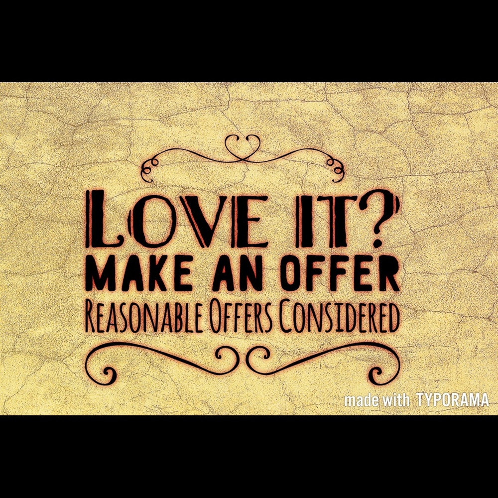 Reasonable Offers Considered 😊