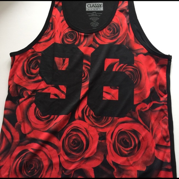 Mesh Rose Tank Top, Urban Outfitters Men's - Picture 4 of 8