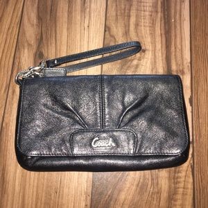 Black Coach Wristlet