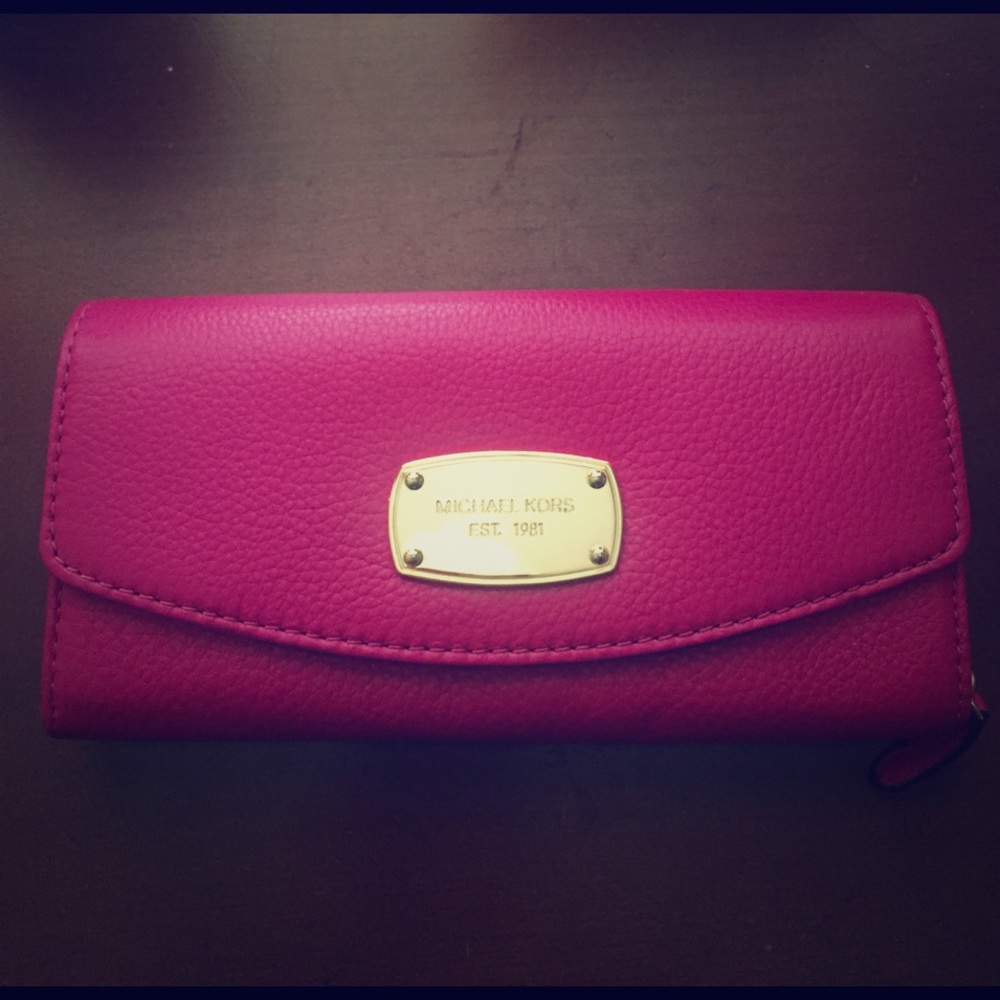 Michael Kors pink wallet!