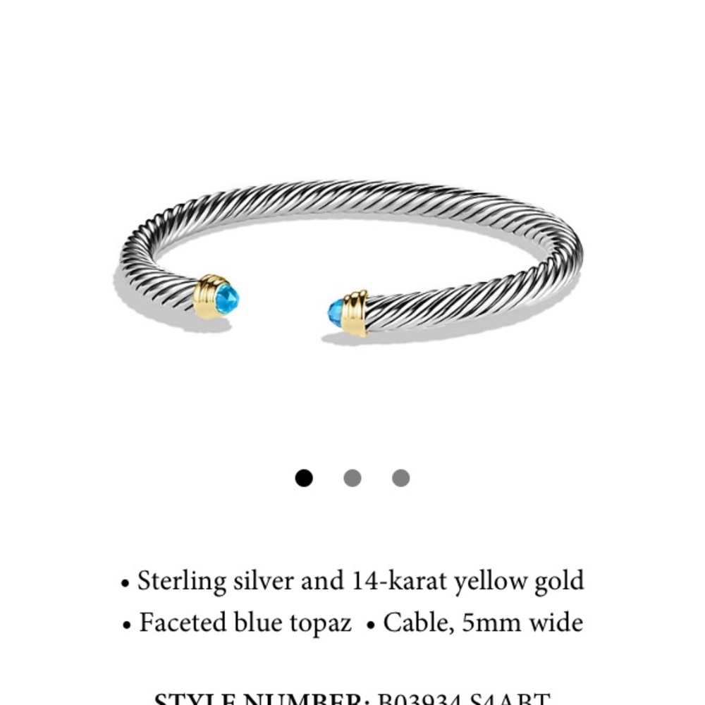 David Yurman Cable Bracelet! - Picture 2 of 5