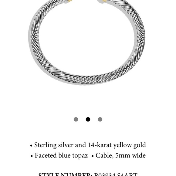 David Yurman Jewelry - David Yurman Cable Bracelet!
