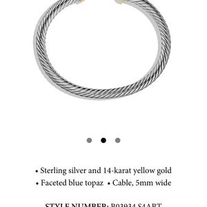David Yurman Cable Bracelet!