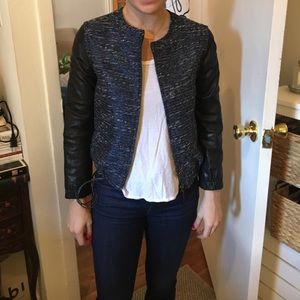 J. Crew Leather Bomber Jacket