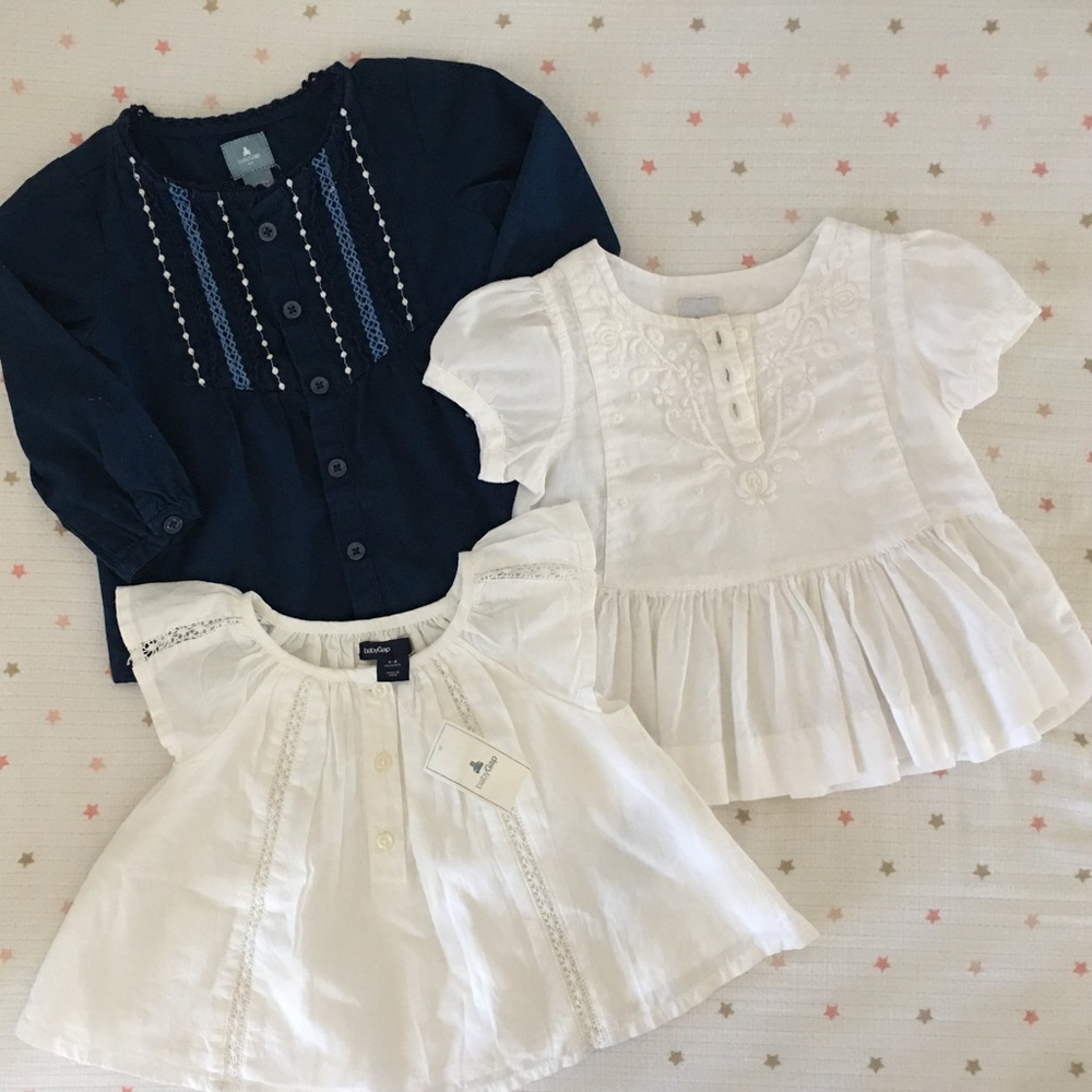 Baby Gap girl blouse bundle