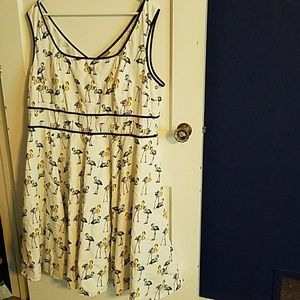 Custom eShakti Flamingo dress with pockets