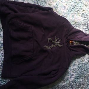 Purple browning hoodie