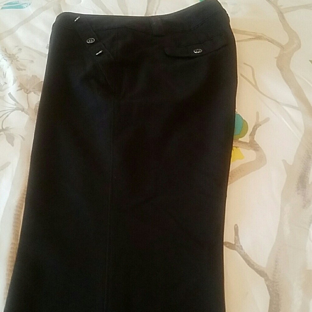 Black stretch slacks