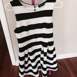 Black & White Striped Dress