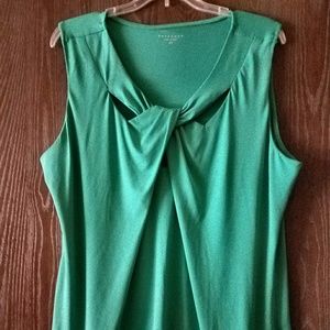 Pretty, bright green, silky feeling tank top