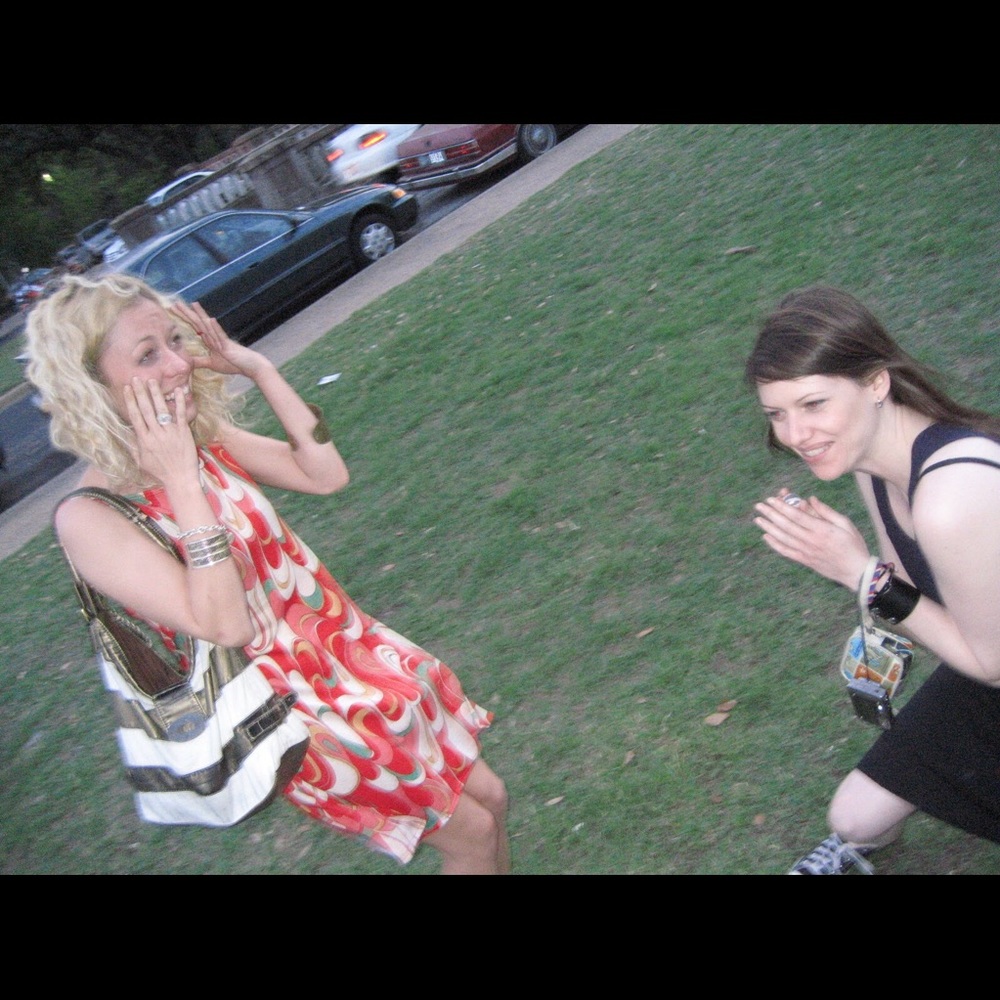 Psychedelic knee length sleeveless dress