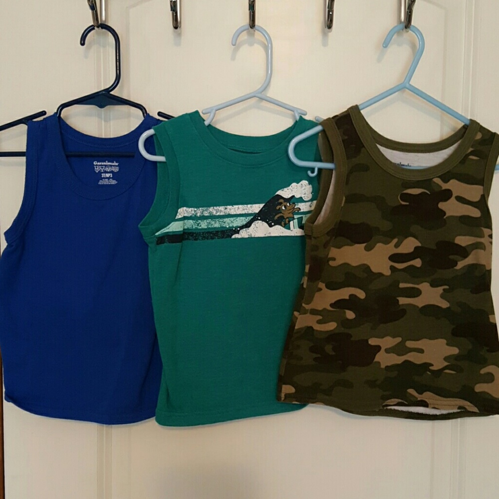 Three 3t boy tank tops
