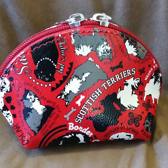Cats & dogs coin purse,  red - Picture 2 of 6