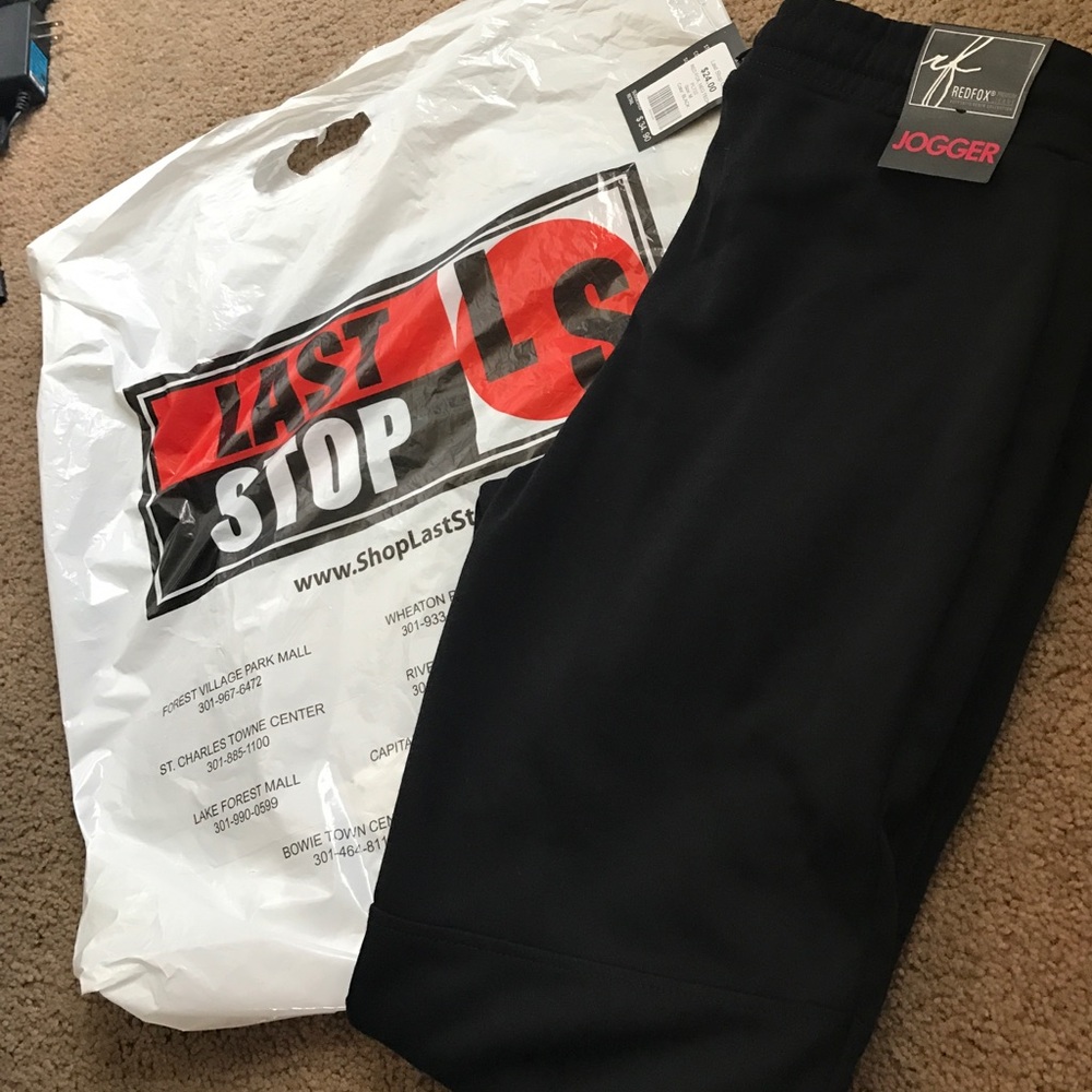 Woman's Joggers- Black - Size Medium.
