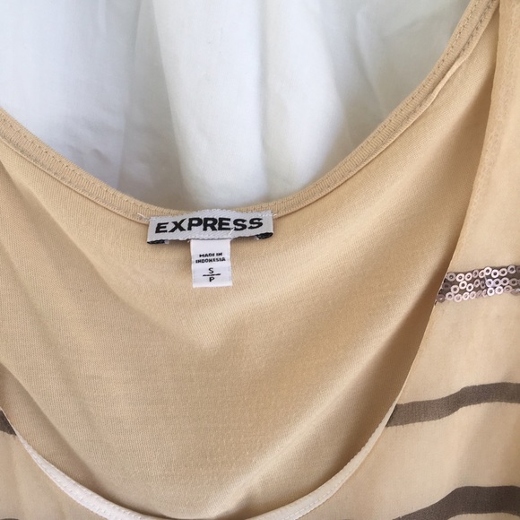 Express multicolored with sequins top Size S - Picture 2 of 4