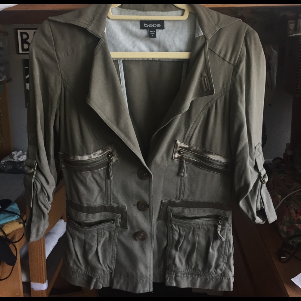 Bebe military blazer