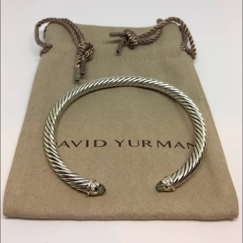 Firm, David YURMAN cable SS diamond praciolite