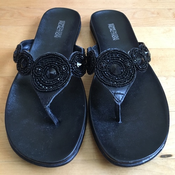 Kenneth Cole Reaction Shoes - Black Kenneth Cole Reaction Flip Flops