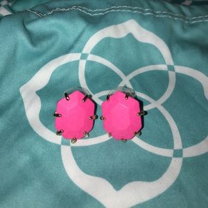 Neon Pink Kendra Scott Morgan Studs