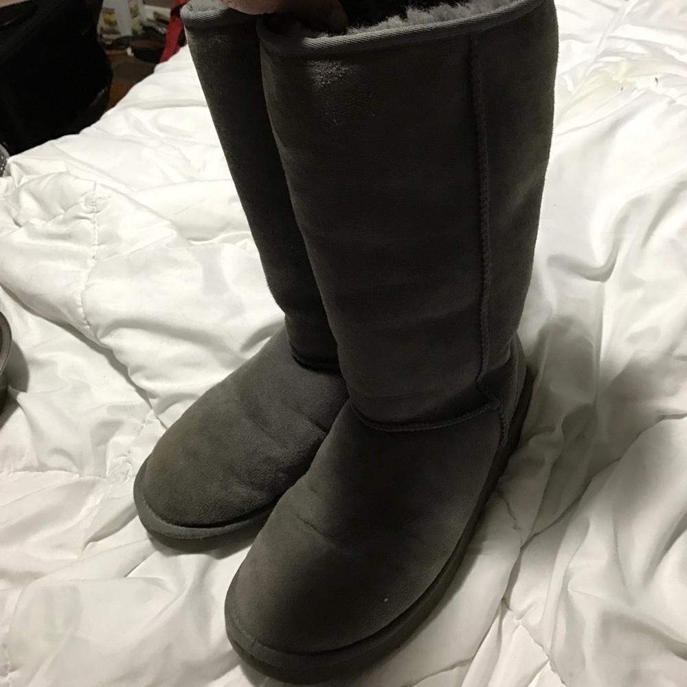 Ugg Australia Tall Grey Boots Size 10