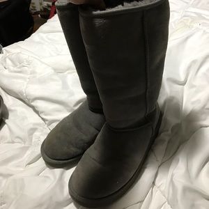 Ugg Australia Tall Grey Boots Size 10