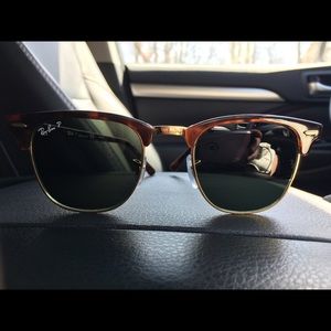 RayBan clubmaster polarized sunglasses