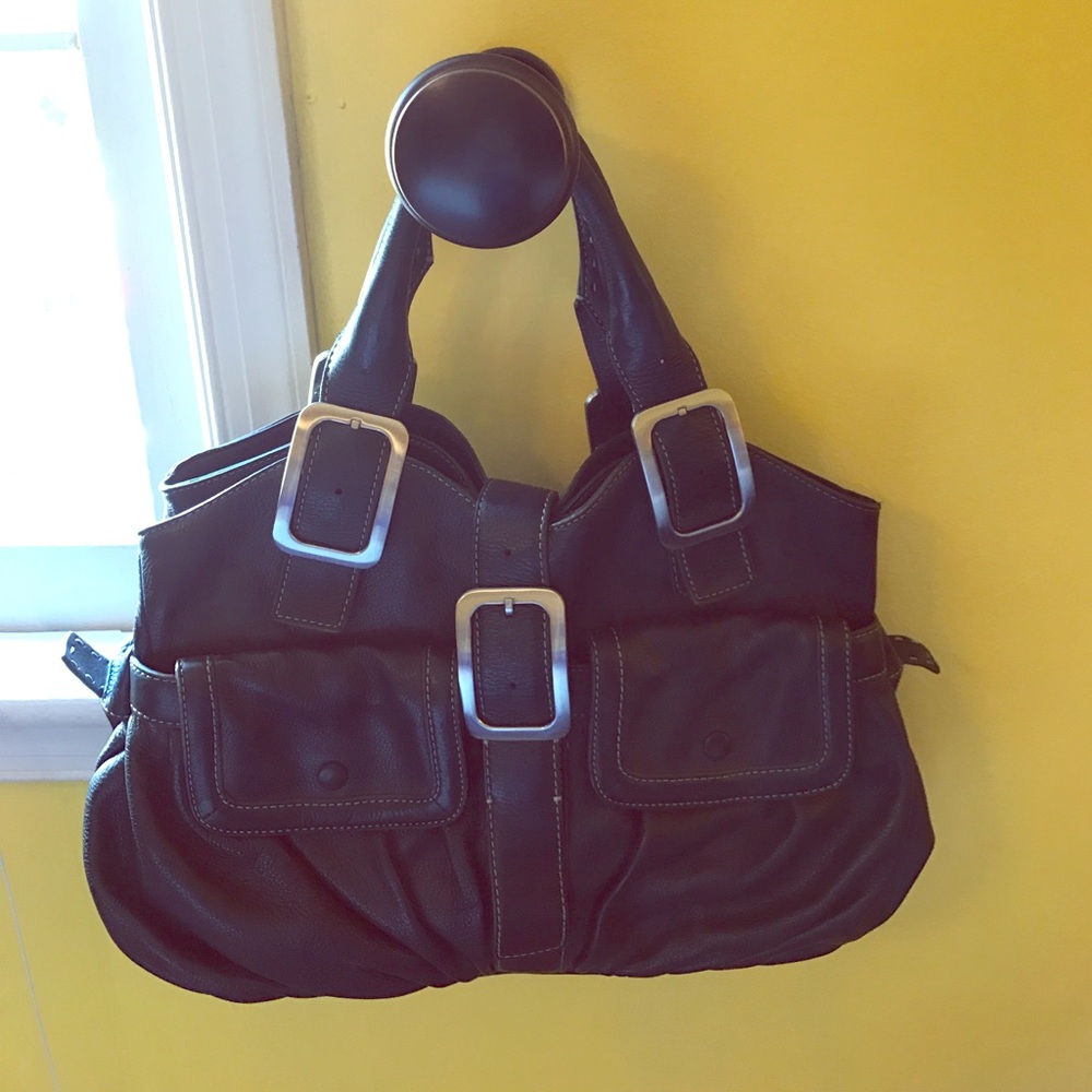 Cole Naan navy blue shoulder bag