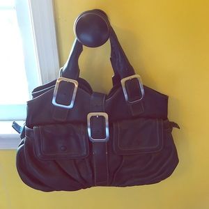 Cole Naan navy blue shoulder bag