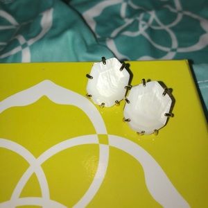 White Mother of Pearl Kendra Scott Morgan Studs