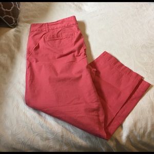 Loft Pink Cropped Pants