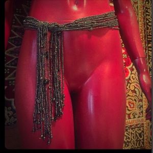 Beaded Tassel Belt