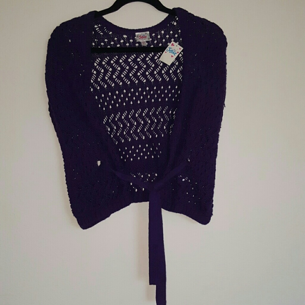 🔴 2 for $10   Justice Purple Sweater Vest