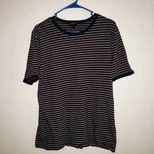 Burgundy Striped Top