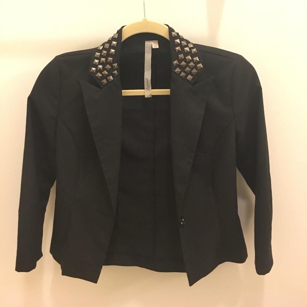 Black Urban Outfitters Blazer with Collar Detail