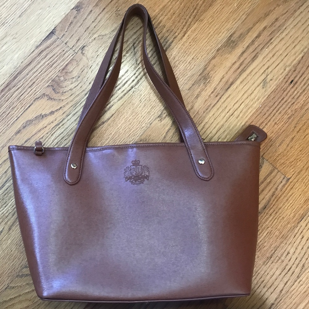 Ralph Lauren brown shoulder purse