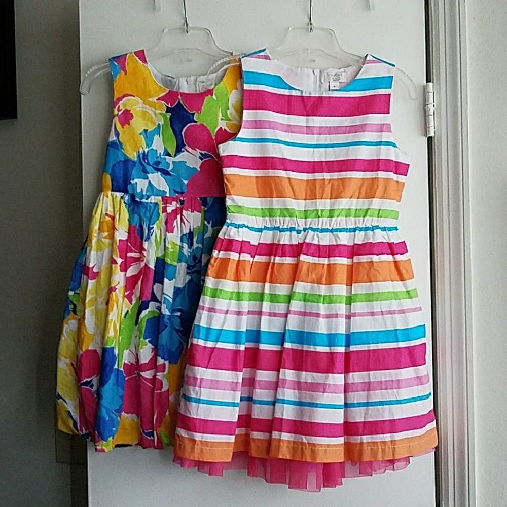 2 Colorful Little Girl's Dresses
