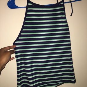 Green and Blue Halter Top ⭐️