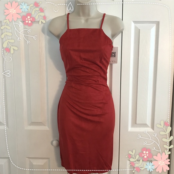 ✨ONE LEFT✨Spaghetti Strap Dress-Red - Picture 2 of 5