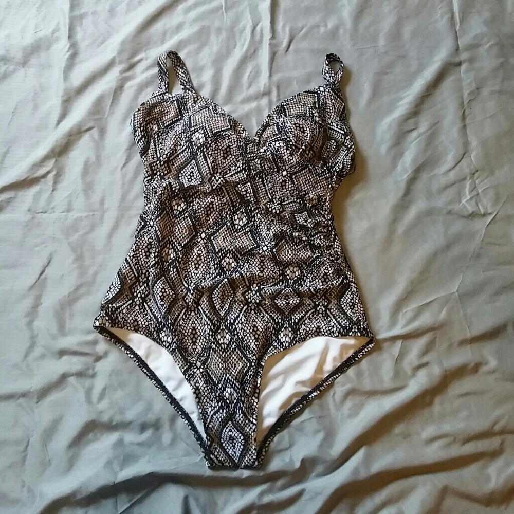 Snakeskin Print Swimsuit