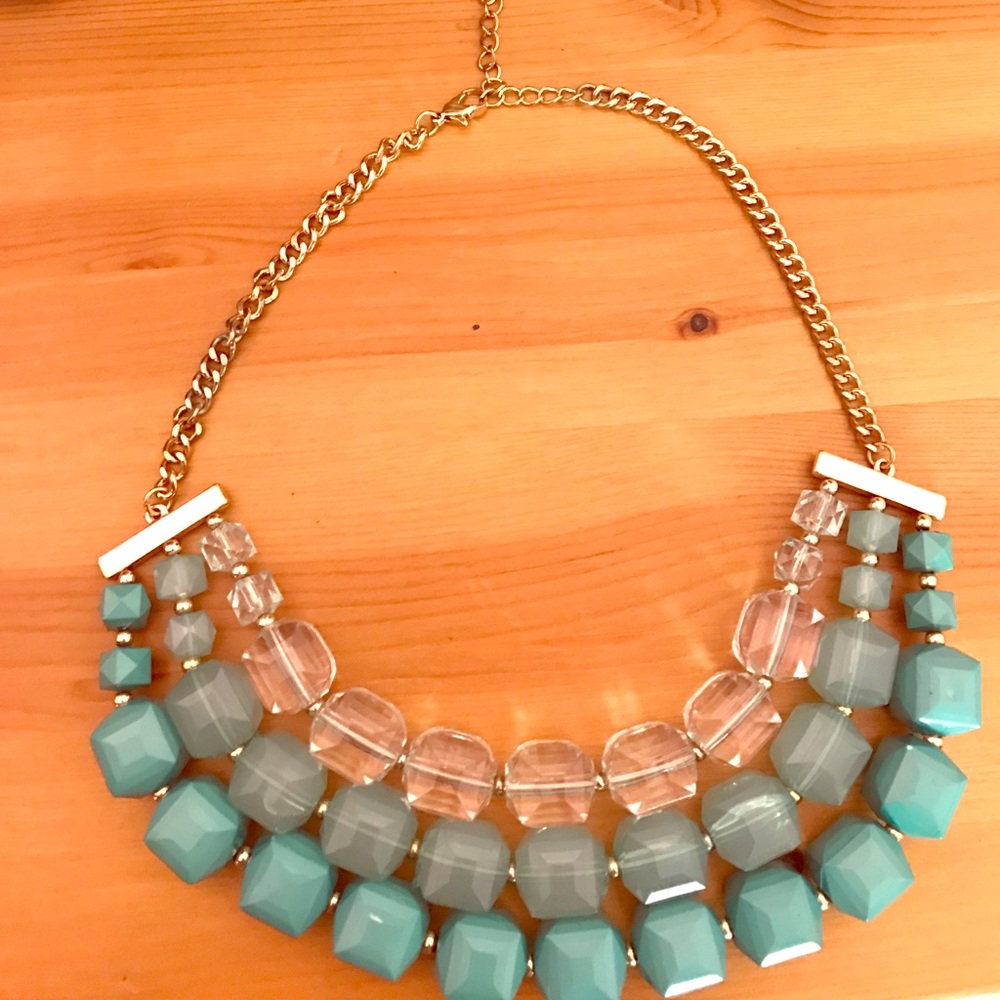 Teal necklace
