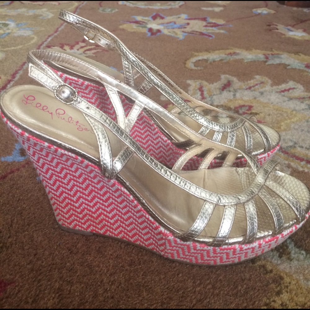 Lilly Pulitzer Wedges! Gently worn!