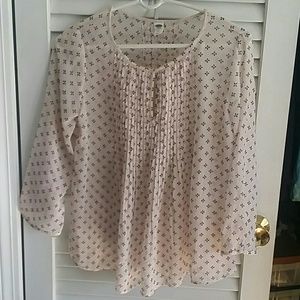 Long sleeve chiffon blouse
