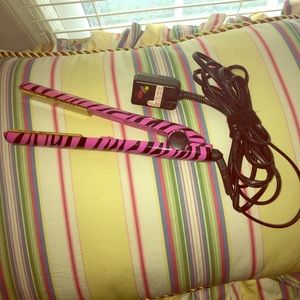 Pink Zebra Striped 1" CHI Flat Iron 💓🦄