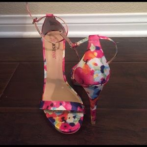 Floral stiletto heels