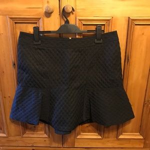 Black mini skirt