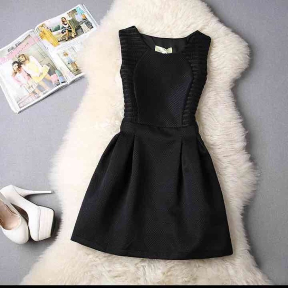 Mini dress black L