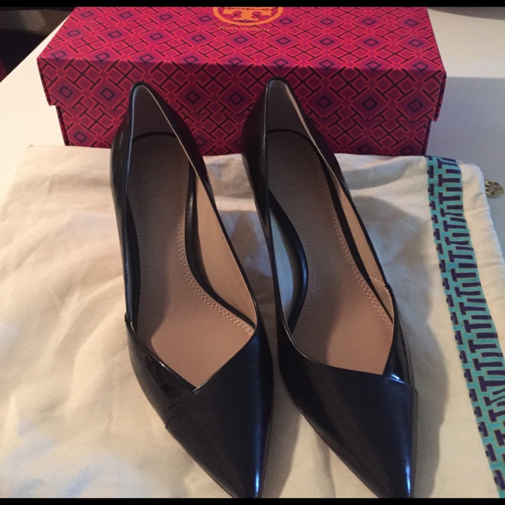 Tory Butch never worn black heels