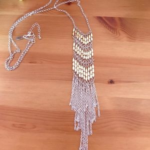 Silver and gold necklace